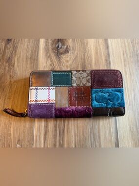 Coach Patchwork Zip Wallet